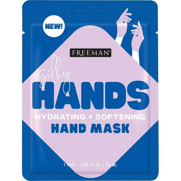 Freeman Silky Hands Sheet Mask, Coconut and Rose Oil Extract, Hydrate and Soften Skin, Perfect Fo... | Walmart (US)