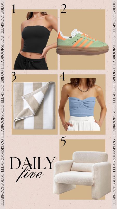 Daily 5 😍💕 Amazon fashion / Amazon home / Amazon finds / Amazon spring fashion / Amazon spring outfits / spring outfit / adidas sneakers / adidas gazelle sneakers / gazelle sneaker / Amazon furniture / home furniture / home refresh / spring basics / summer basics / Amazon basics / Amazon essentials 

#LTKHome #LTKShoeCrush #LTKSaleAlert