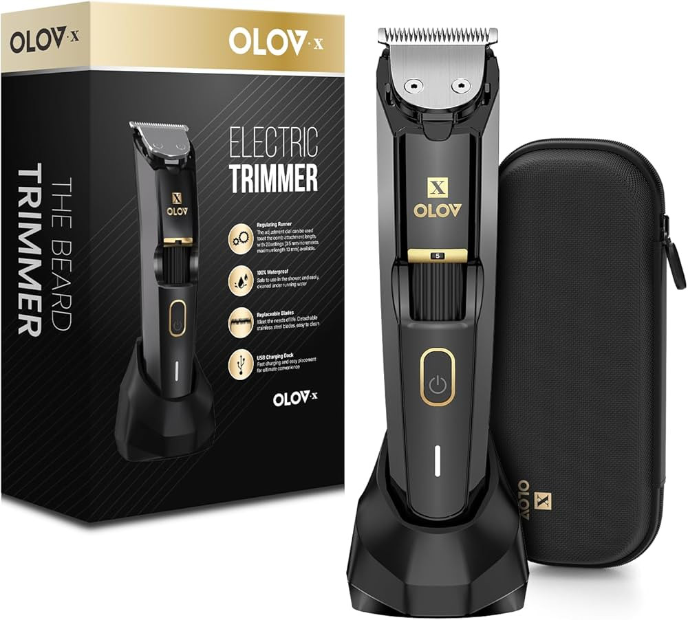 Men's Beard Trimmer - All-in-One Trimmer with Precision Dial - Premium Facial Hair Groomer - Adju... | Amazon (US)