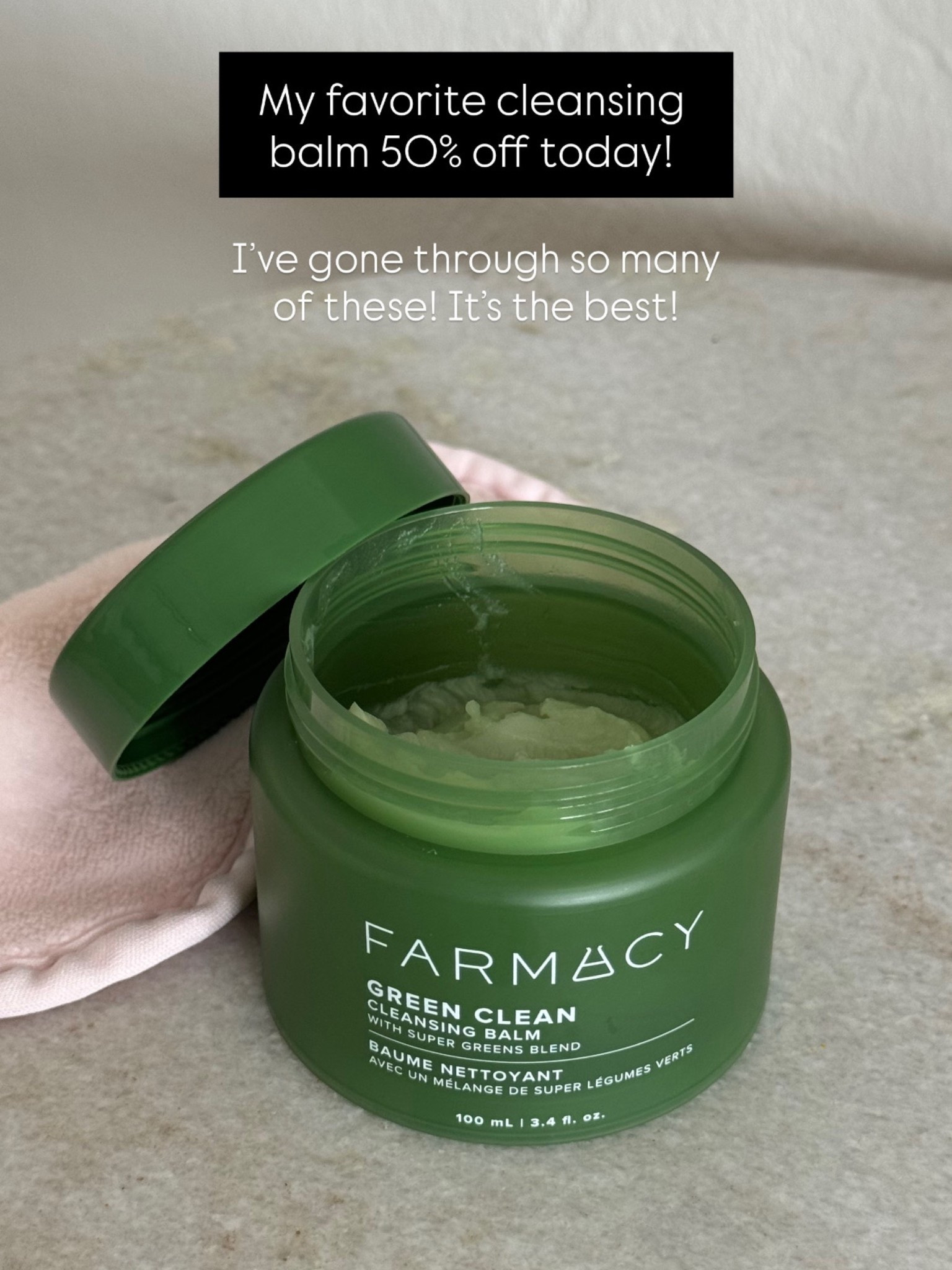 My favorite cleansing balm 50% off today! 
I use it every time I wear makeup and it melts everything away!

Beauty, skincare, Sephora, skincare routine 

#LTKBeauty #LTKselfcare #LTKSaleAlert