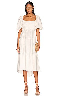MINKPINK Azalea Midi Dress in Ivory from Revolve.com | Revolve Clothing (Global)