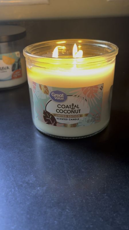 Coastal coconut 🥥 candle- smells amazing!!! Add this to your next Walmart delivery order! 

#LTKGiftGuide #LTKHome #LTKFindsUnder50
