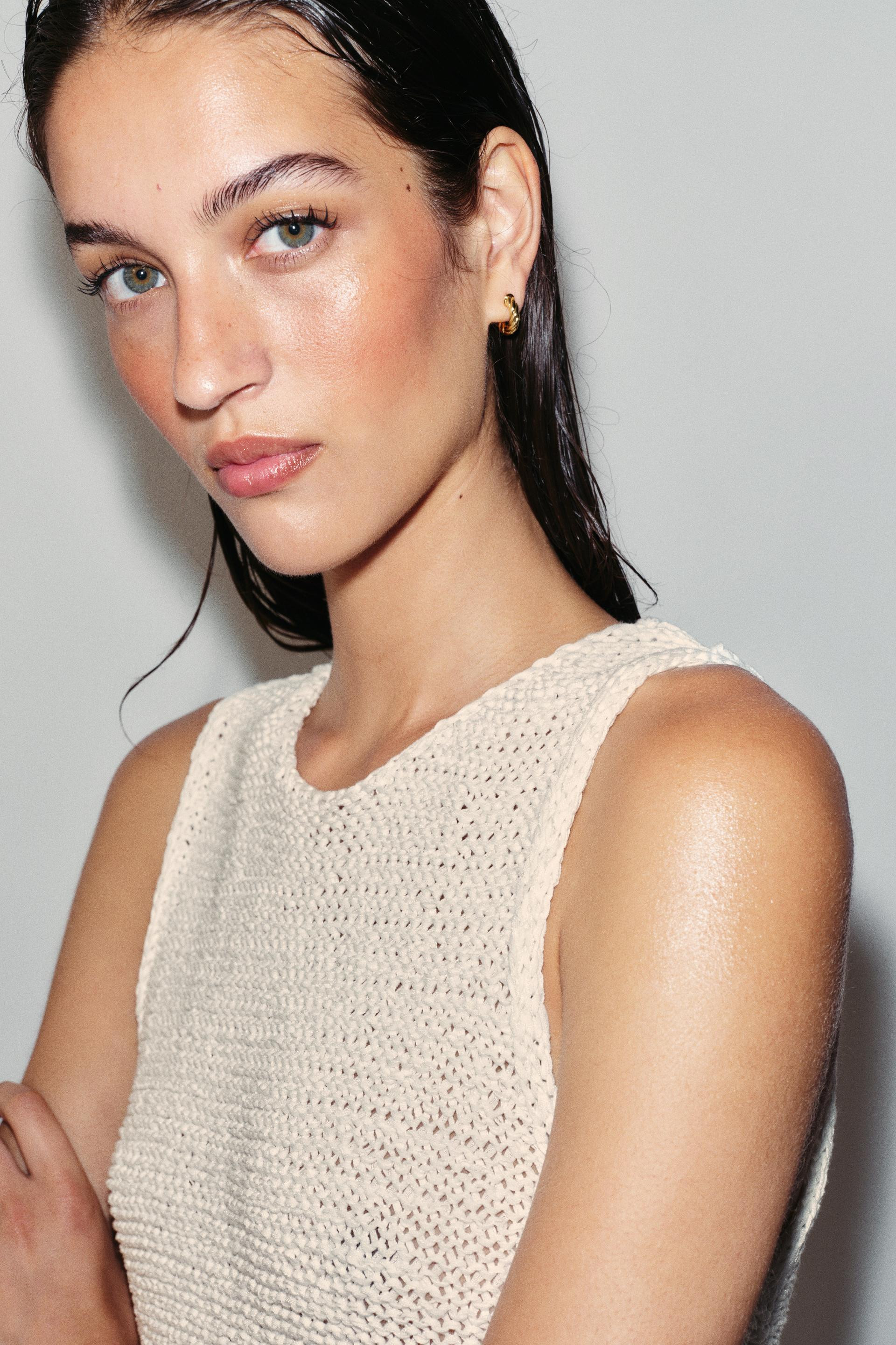 Zara - Hoop Earring Pack - Golden - M - Woman | Zara US