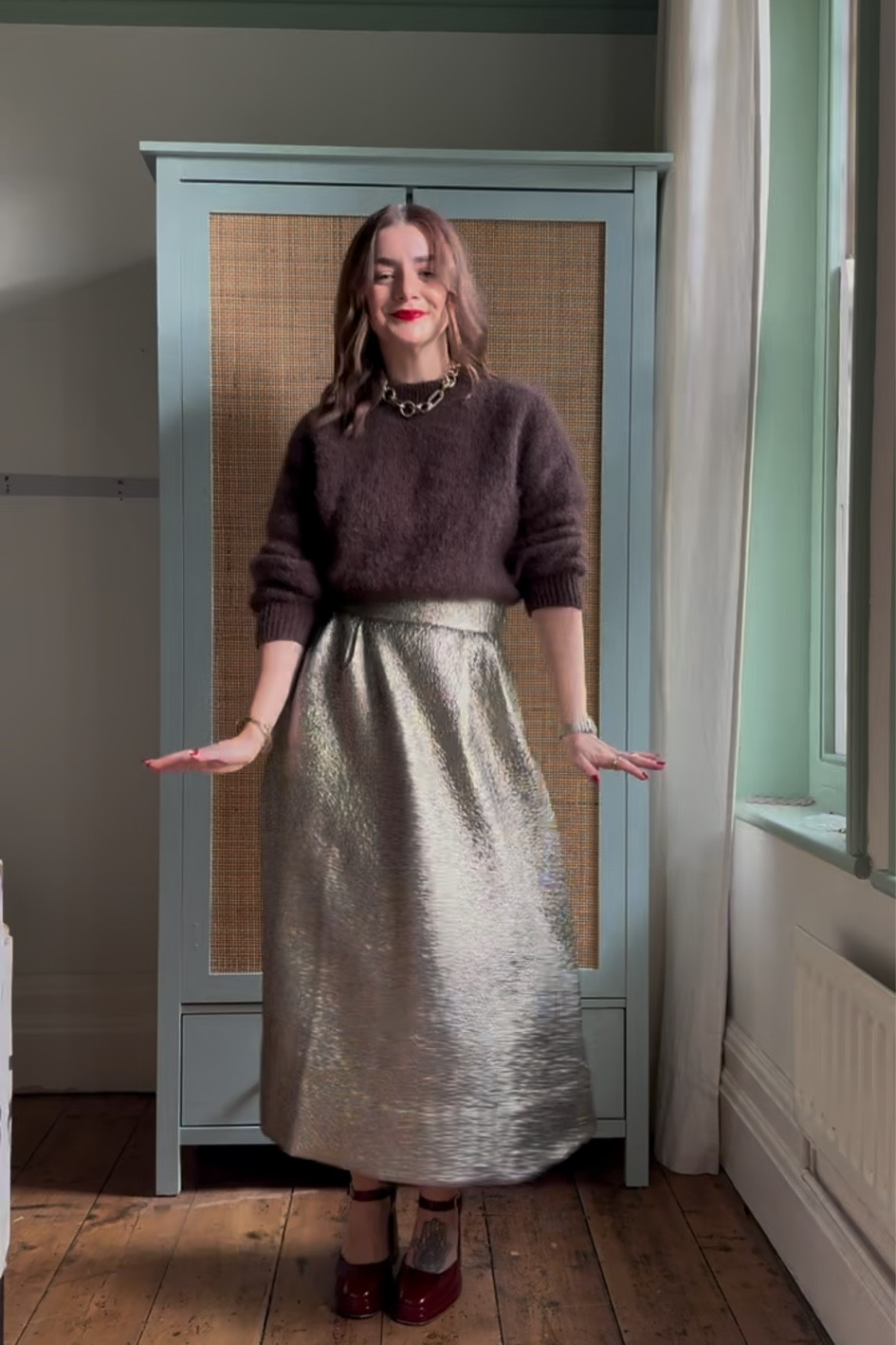 Festive outfit but make it warm & cozy 