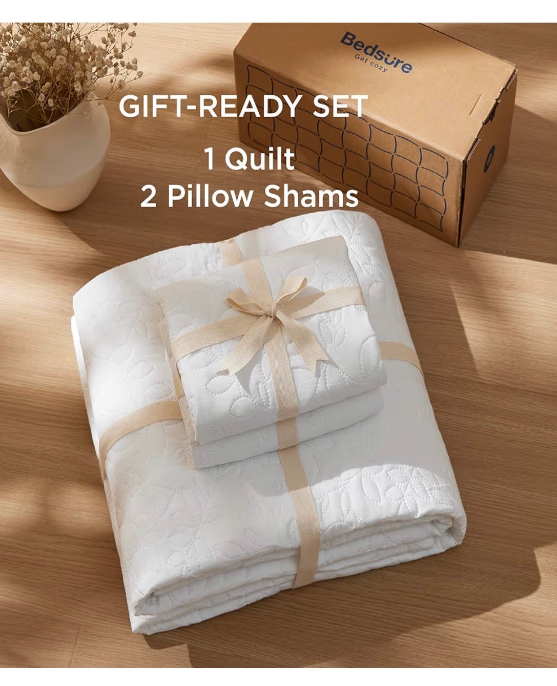 Bedsure Quilt King Size - Ultra Soft Pre-Washed Cloud-Like Bedding, All-Season Lightweight Comforter for Country Bedroom 

#LTKHome #LTKSpringSale