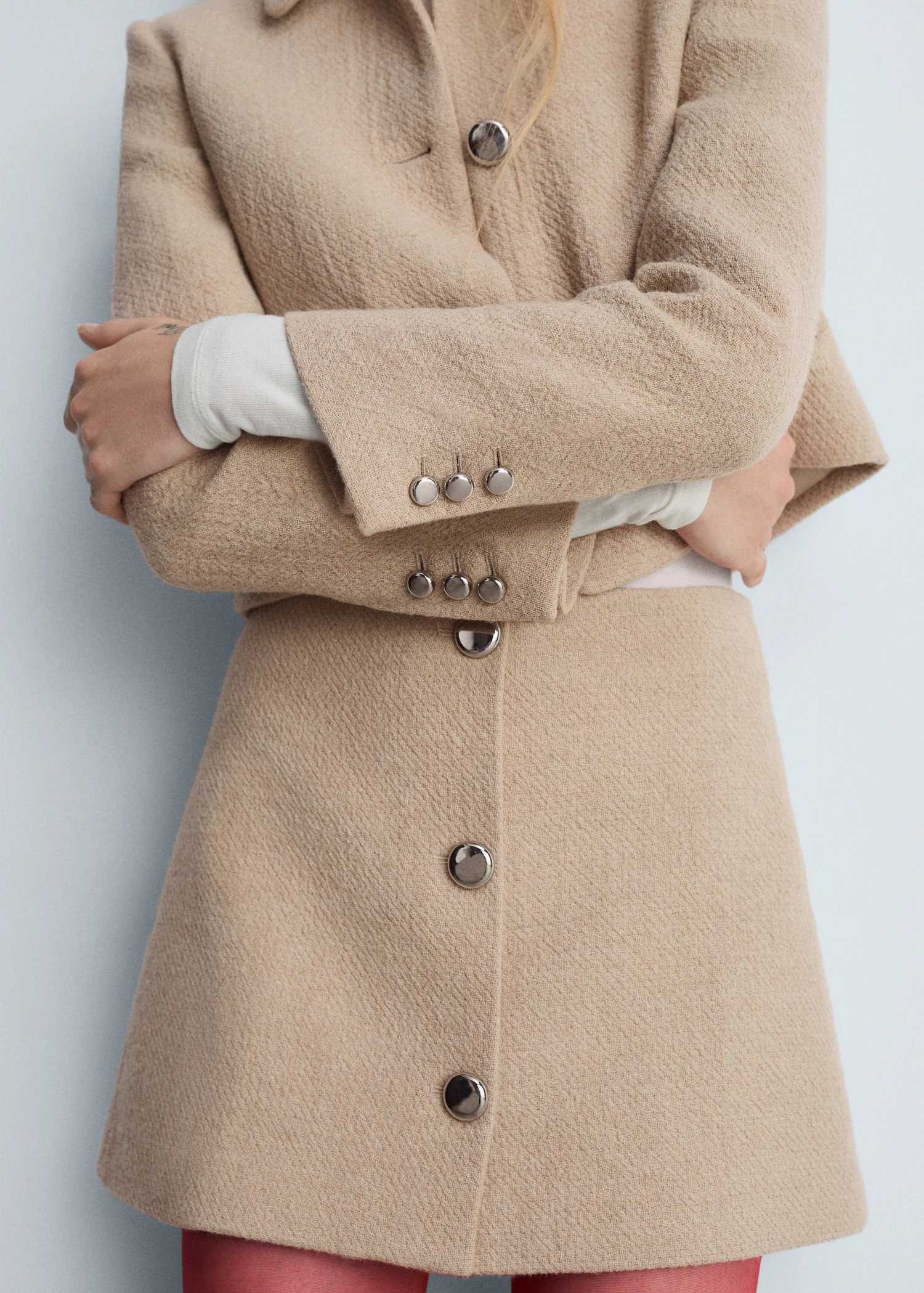Buttoned cropped jacket - Women | MANGO USA | Mango (US/MX/AU)