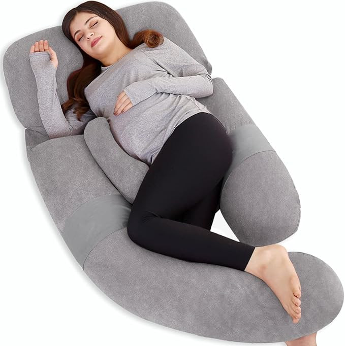 AS AWESLINGDetachable Maternity Pillow for Pregnant Women | 60in Pregnancy Pillows for Sleeping |... | Amazon (US)