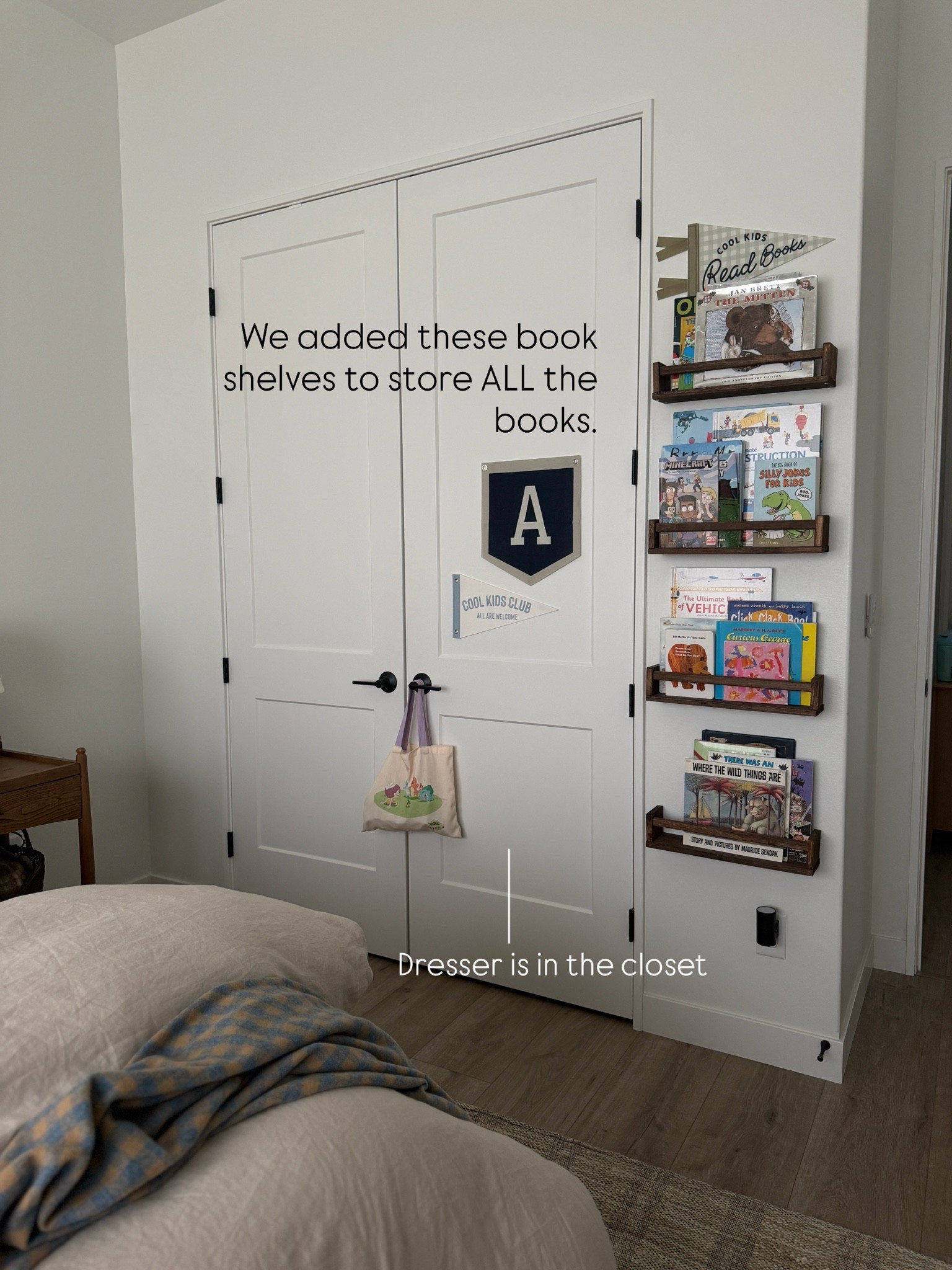 View of my son’s room! We keep his dresser in the closet for more room in his bedroom.

#LTKHome