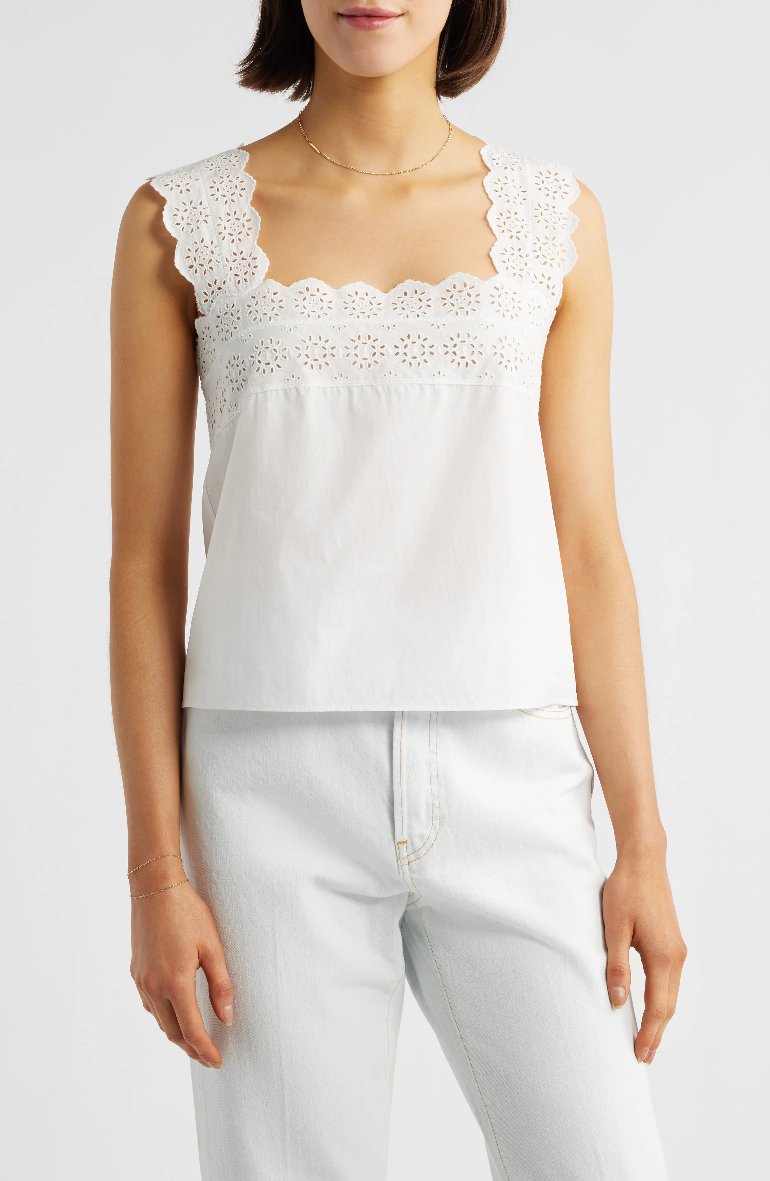 FRAME The Eyelet Tank (Women) | Nordstromrack | Nordstrom Rack