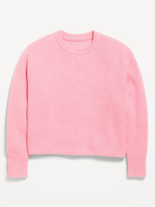 SoSoft Long-Sleeve Ribbed Sweater for Girls | Old Navy (US)