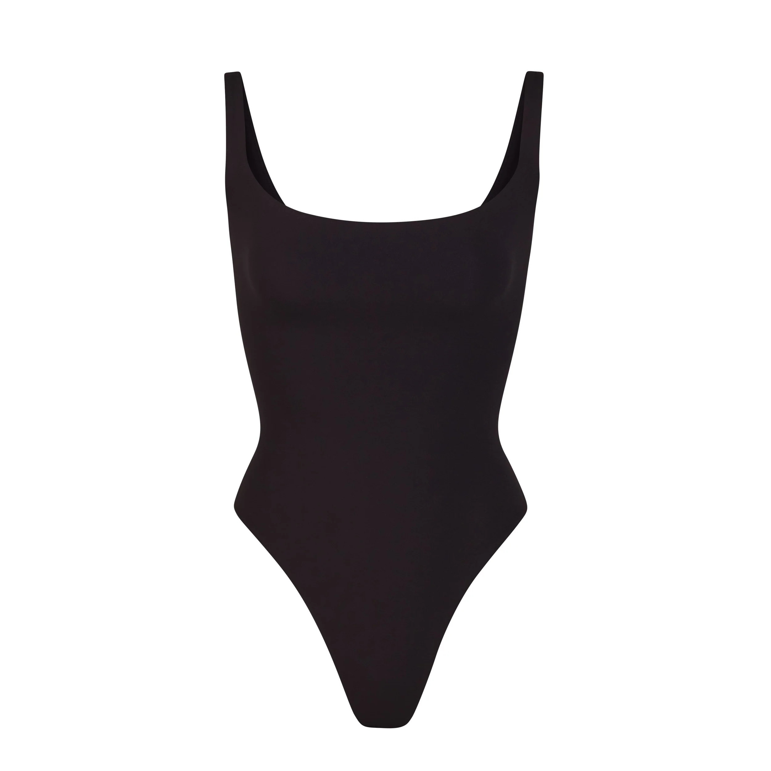 SKIMS Square Neck Bodysuit | Black | Medium | Fits Everybody | SKIMS (US)