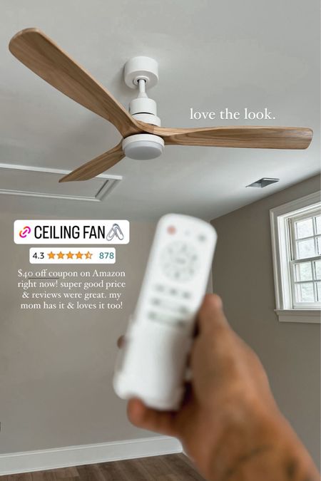 Fans we used in most rooms — super good price / reviews & my mom actually had it first & LOVES✨👏🏼🤎 $40 off coupon right now!!! 

Amazon finds / home Reno / diy / indoor fan / neutral home / Holley Gabrielle 

#LTKstyletip #LTKhome #LTKsalealert