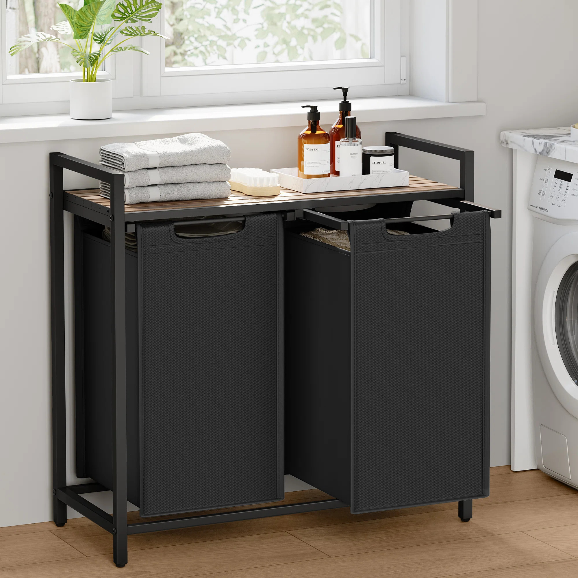 17 Stories 2 Removable 12.1-Gallon Liners Laundry Hamper & Reviews | Wayfair | Wayfair North America