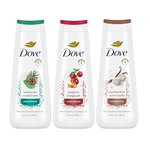 Dove Body Wash 3 Count Mixed Pack for Renewed, Healthy-Looking Skin Gentle Skin Cleanser with 24hr Renewing MicroMoisture | Amazon (US)