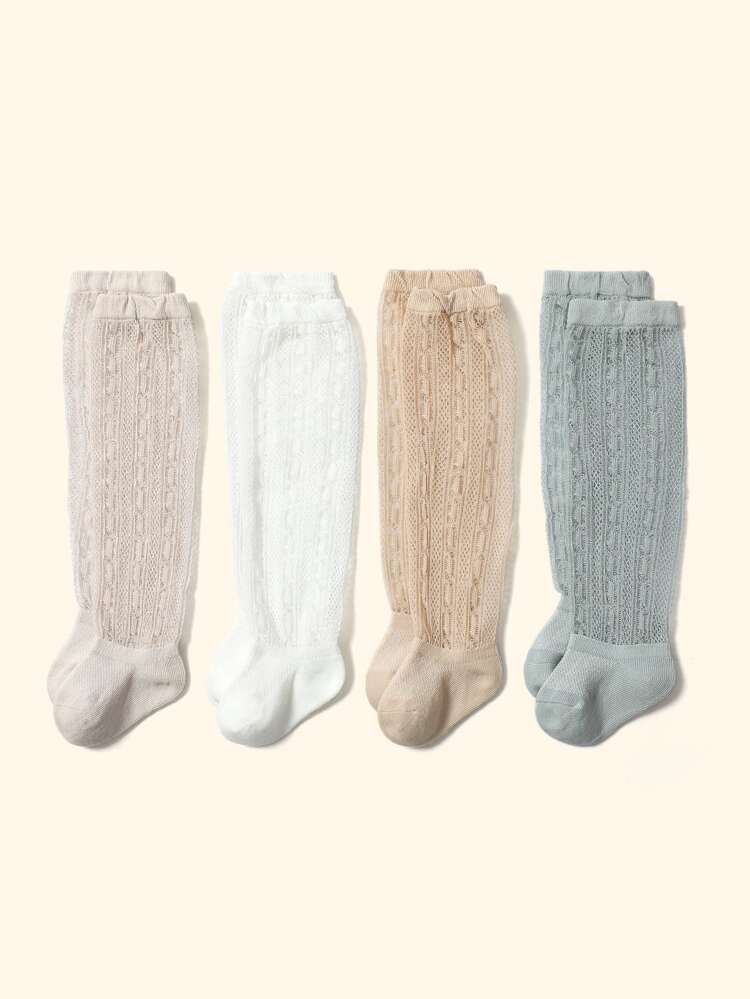 4pairs Baby Minimalist Socks | SHEIN