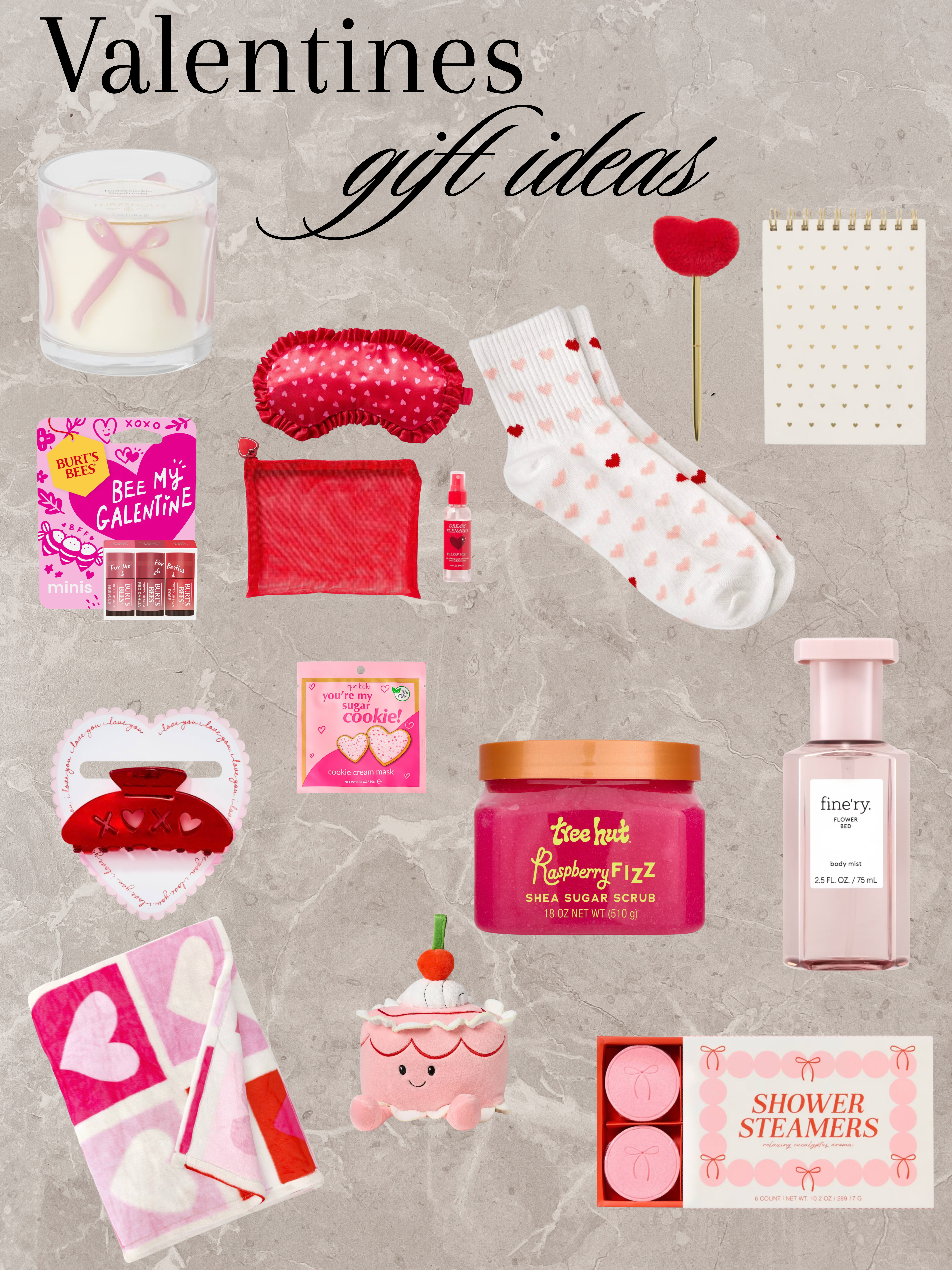 Affordable Valentine’s Day Beauty Gift Ideas from Target 💘
Put together the cutest Valentine’s Day beauty gift with these budget-friendly Target finds! From Valentine’s Day special edition lip balms to sweet beauty minis and self-care must-haves, this pink & red beauty gift idea is perfect for Galentine’s Day, your bestie, sister, or a little self-love moment. 🎀✨

Think lip balms, beauty minis, face masks, candy-inspired beauty, and adorable accessories — all affordable Valentine’s Day beauty gifts under $25 that feel thoughtful, fun, and festive. Perfect for a Valentine’s beauty gift basket, last-minute Valentine’s gifts, or easy Target Valentine finds you can grab in one trip.

💖 Save for Valentine’s Day beauty inspo
💖 Perfect for gift baskets & stocking-style gifts
💖 Cute, easy, and affordable

Keywords / Hashtags:
#ValentinesDayBeauty #TargetValentines #AffordableValentinesGifts #ValentinesBeautyGifts #ValentinesLipBalm #SpecialEditionBeauty #GalentinesDay #BeautyGiftIdeas #PinkAesthetic #RedAesthetic #TargetFinds #ValentinesMakeup #SelfCareGifts #GiftIdeasForHer @target  

 #LTKValentine #LTKSeasonal