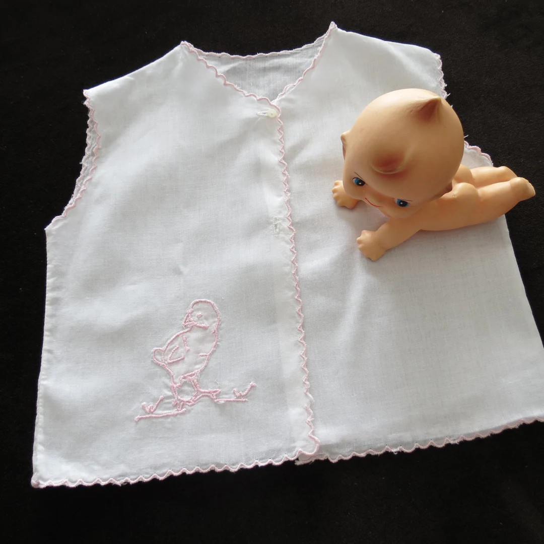 Sweet as can be light yellow vintage baby diaper top/shirt .  Perfect for picnics, and photos. | Etsy (US)