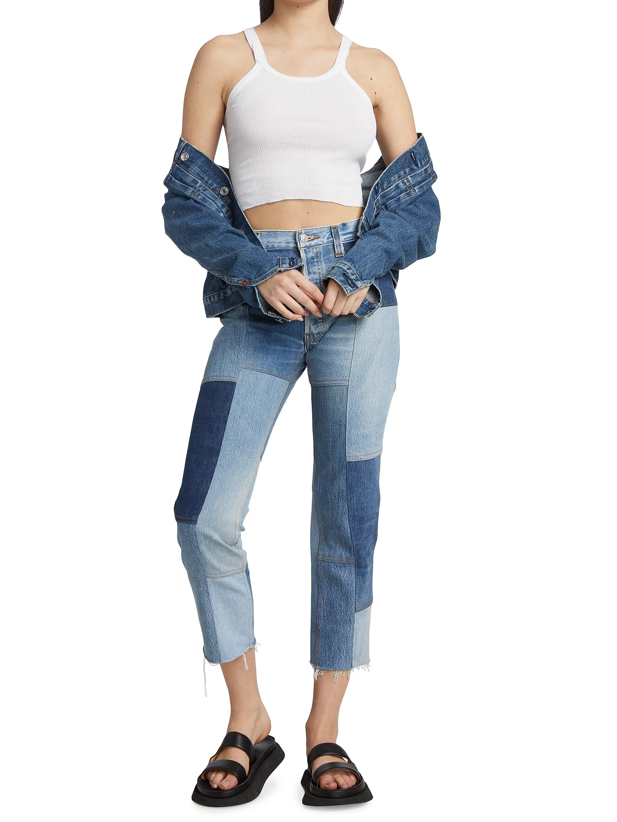 Cropped Rib-Knit Tank | Saks Fifth Avenue