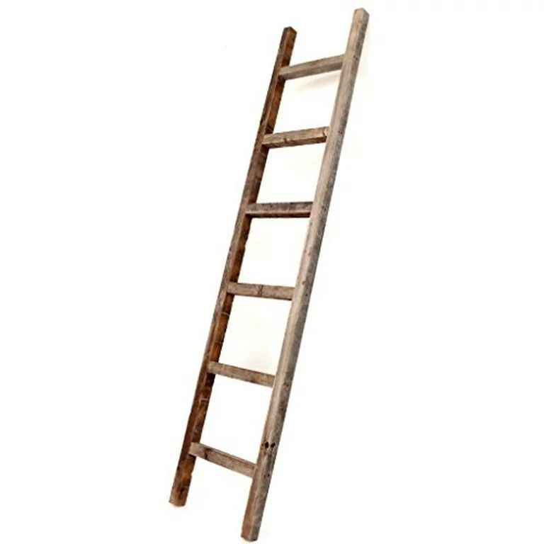 BarnwoodUSA Rustic Farmhouse Decorative Ladder - Our 6 ft Ladder can be Mounted Horizontally or V... | Walmart (US)