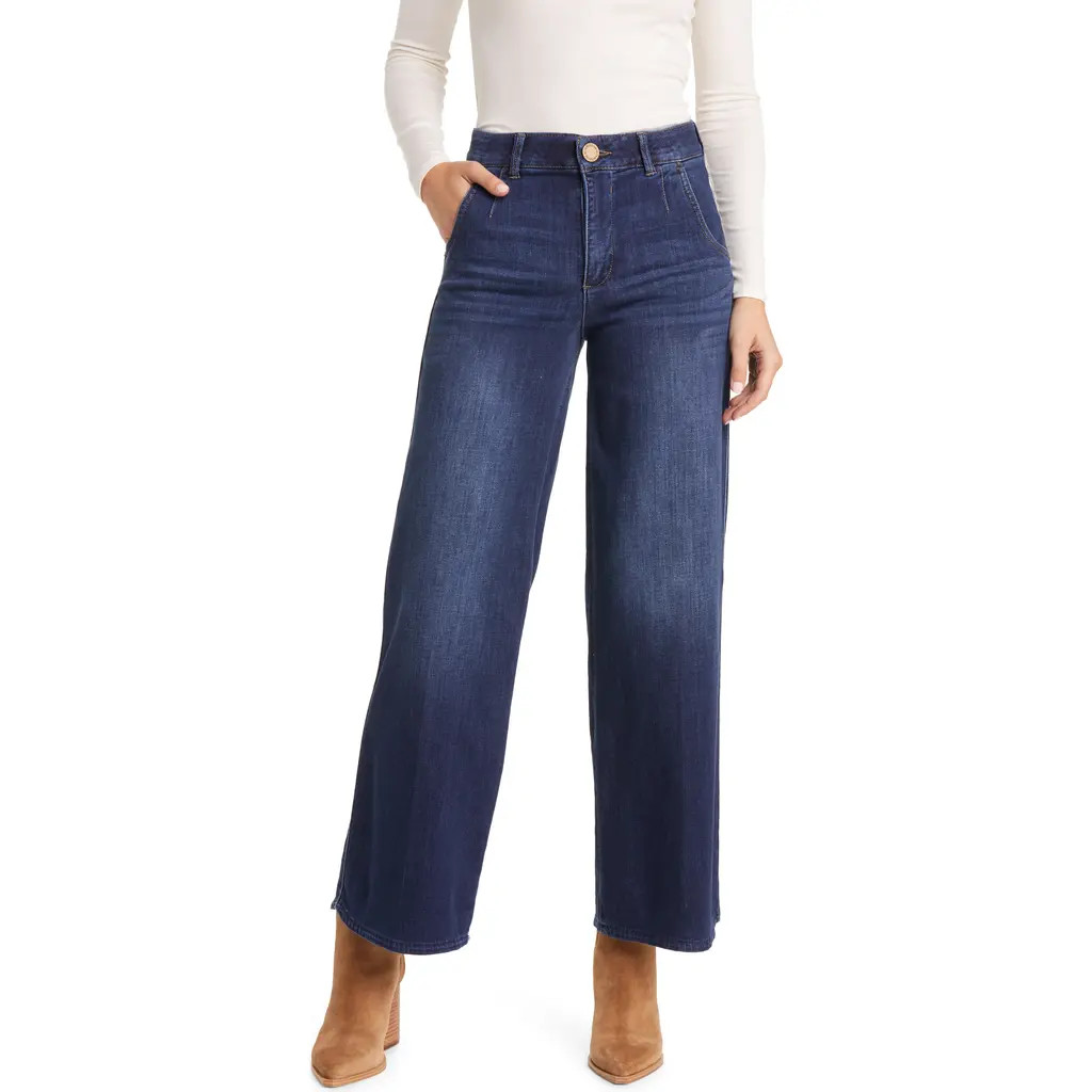 Wit & Wisdom Whitney 'Ab'Solution Skyrise Wide Leg Jeans in In Indigo at Nordstrom, Size 2 | Nordstrom