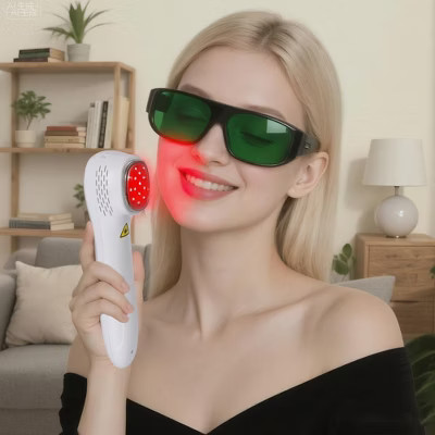Morfone 5 x 808nm + 12 x 650nm Handheld Red Light Therapy Device - Featuring 4 brightness levels and 4 timer settings. | Target