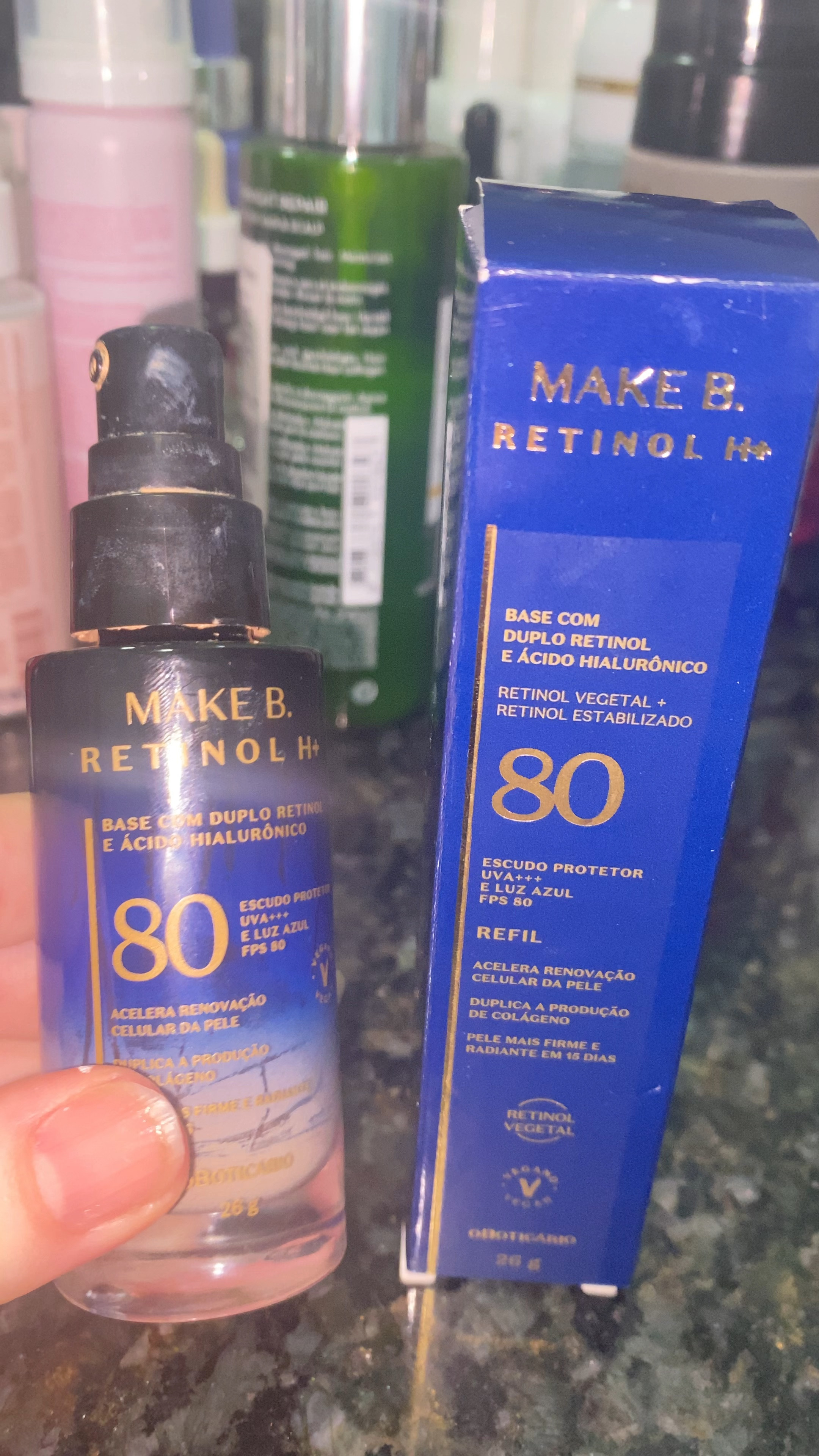 Base com retinol e ácido hialurônico e ainda vc pode comprar o refil depois!! A cobertura é alta e deixa a pele glow!Tem fps 80 e ainda protege contra a luz azul!! PERFEITA 
#TeoriaNaPraticaLTK #LTKBRAZIL

#LTKbrasil #LTKGiftGuide