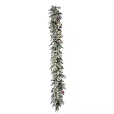 Holiday Living Frost Berry Indoor/Outdoor Pre-lit Battery-operated 6-ft Mixed Needle Artificial G... | Lowe's