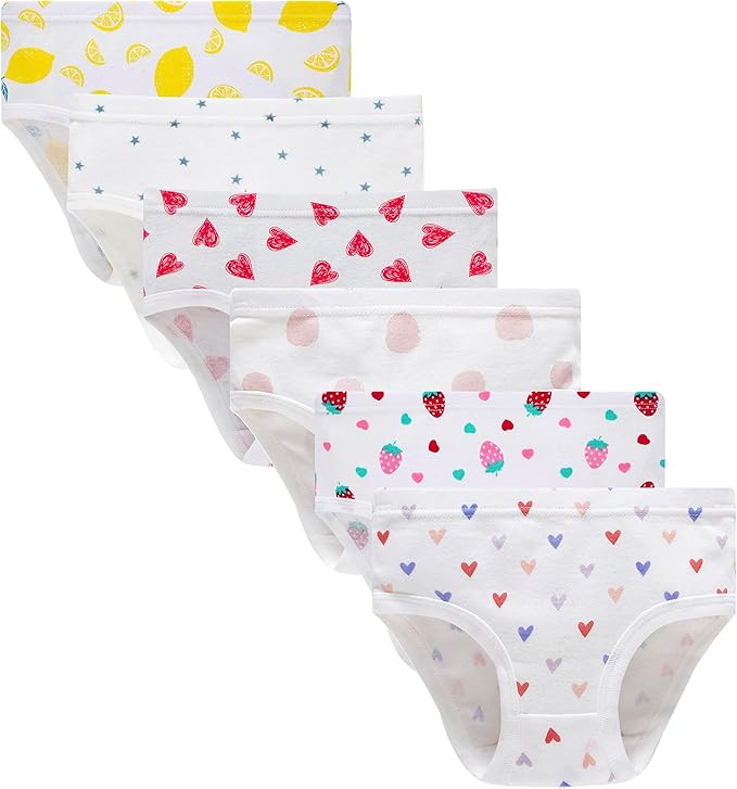 Barara King Little Girls' Soft Cotton Underwear Toddler Undies Kids panties       Send to LogieIn... | Amazon (US)