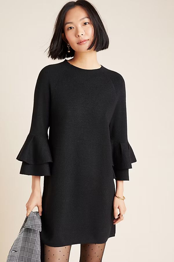 Claudette Ruffled Sweater Dress | Anthropologie (US)