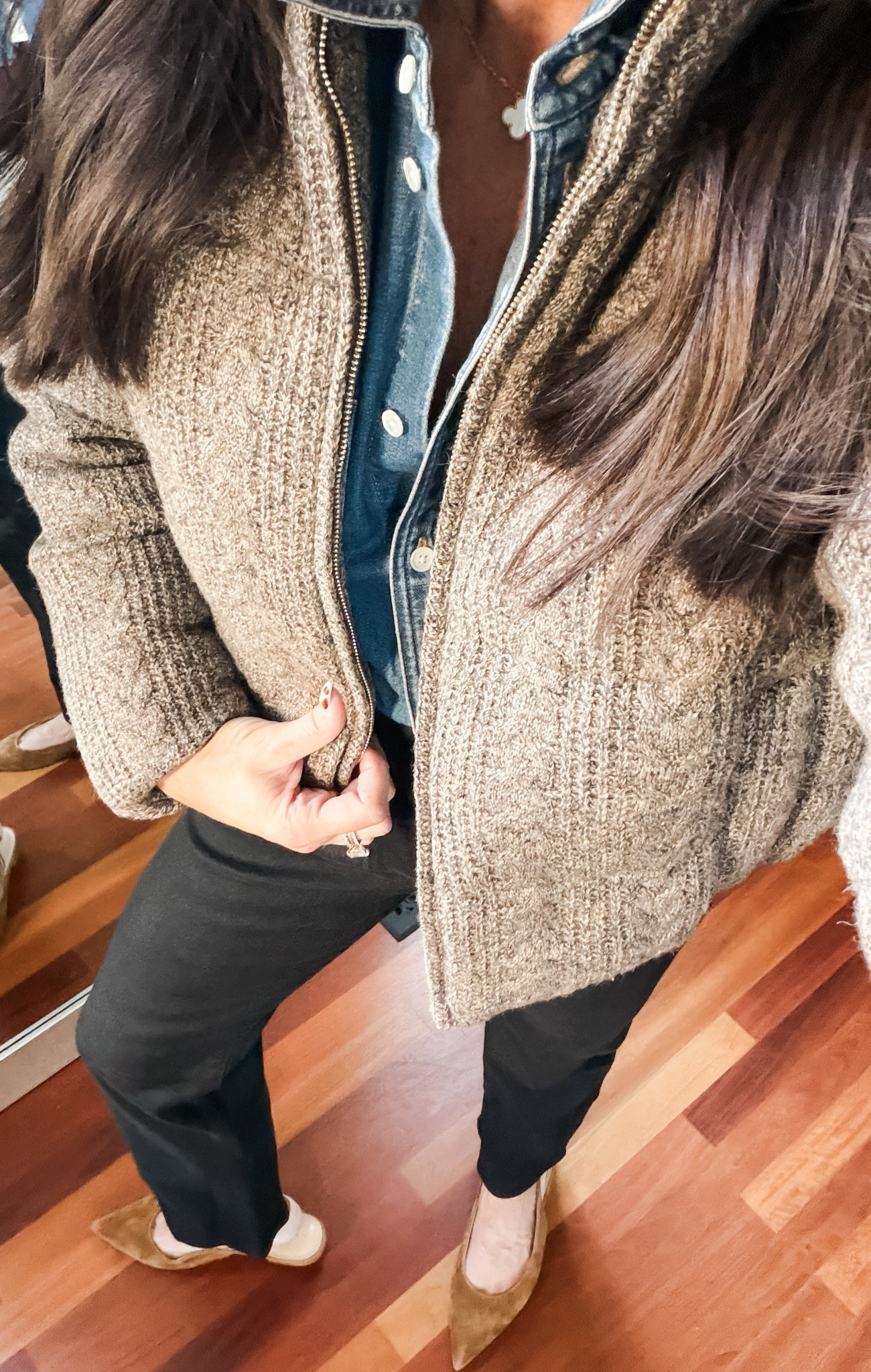 Sweater puffer coat size small 

#LTKStyleTip #LTKFindsUnder100 #LTKSeasonal