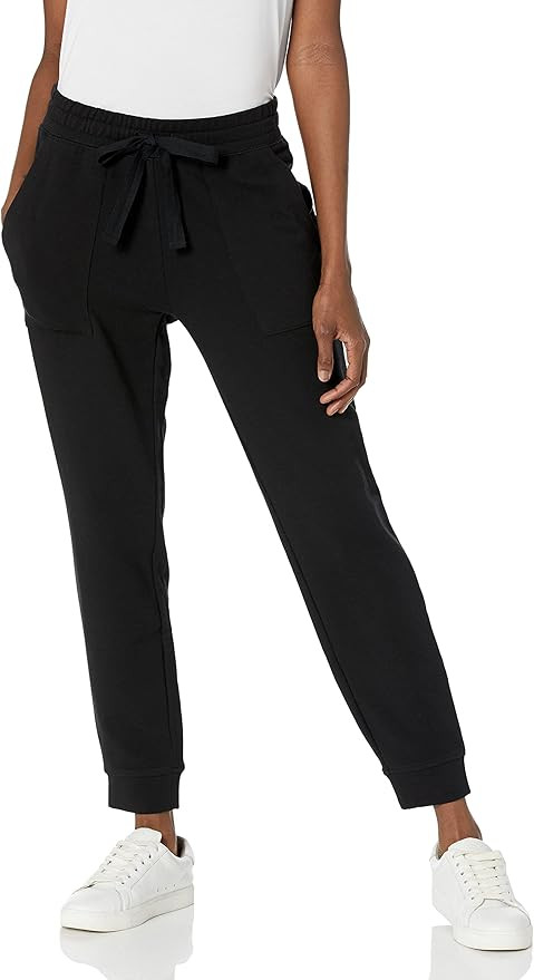 Daily Ritual Women's Relaxed-Fit Terry Cotton and Modal Patch Pocket Jogger Pants | Amazon (US)