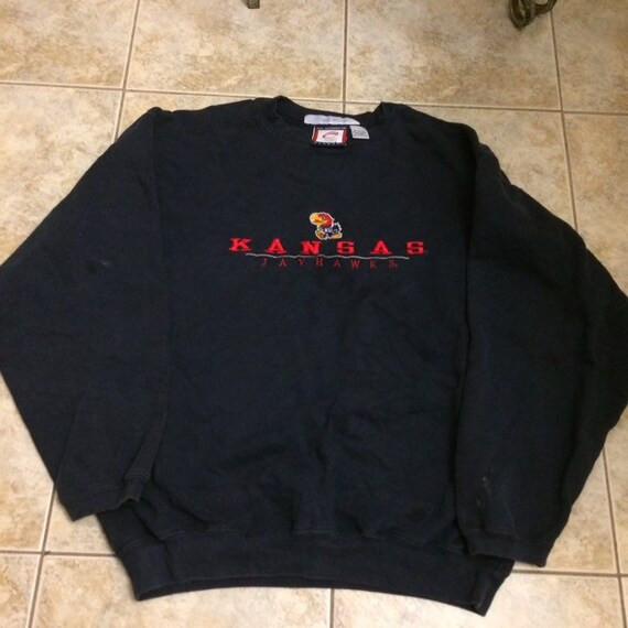 Vintage Kansas Jayhawks Crewneck Sweatshirt Size Large 1990s - Etsy | Etsy (US)
