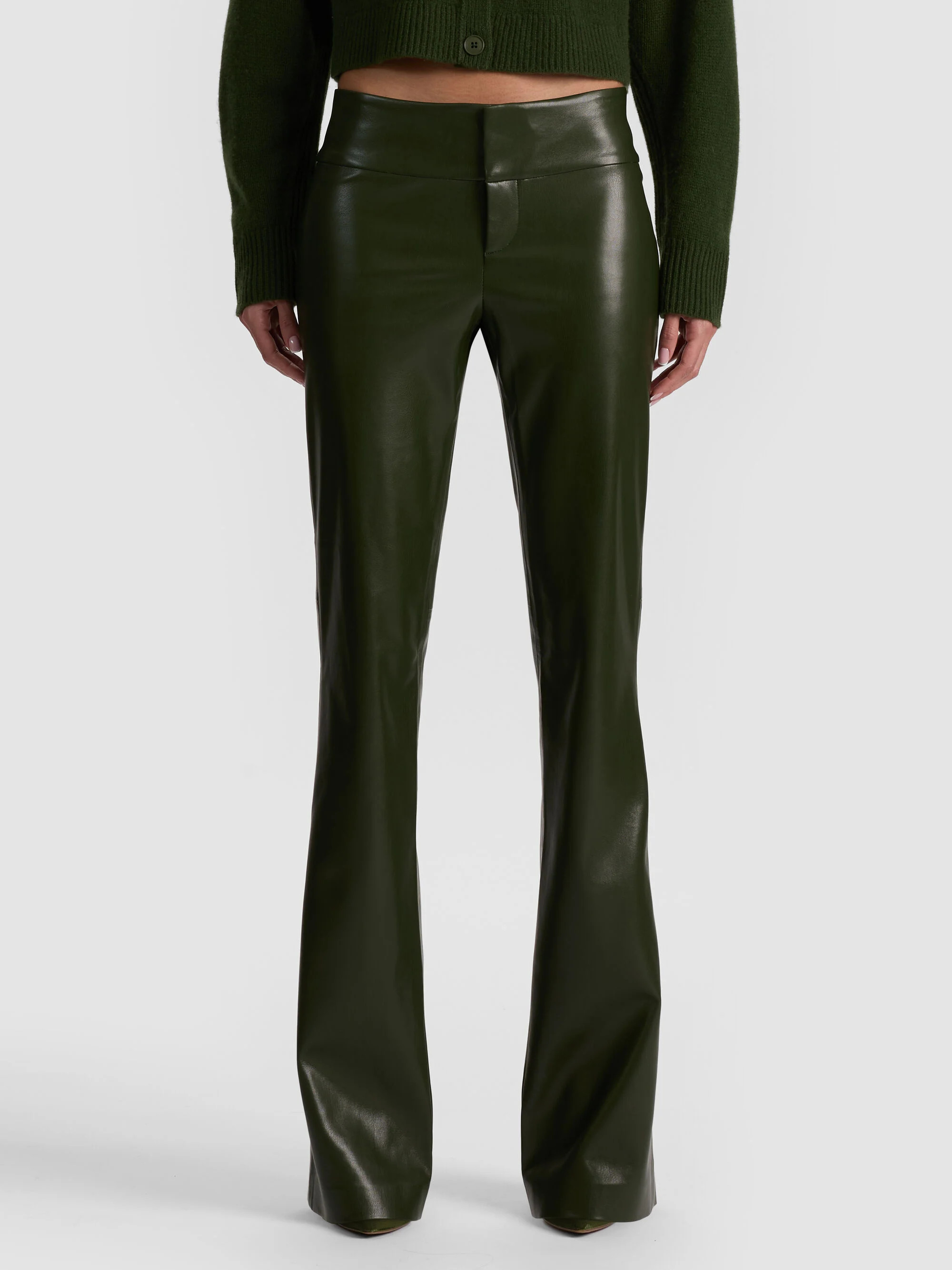 OLIVIA VEGAN BOOTCUT PANT | Alice + Olivia