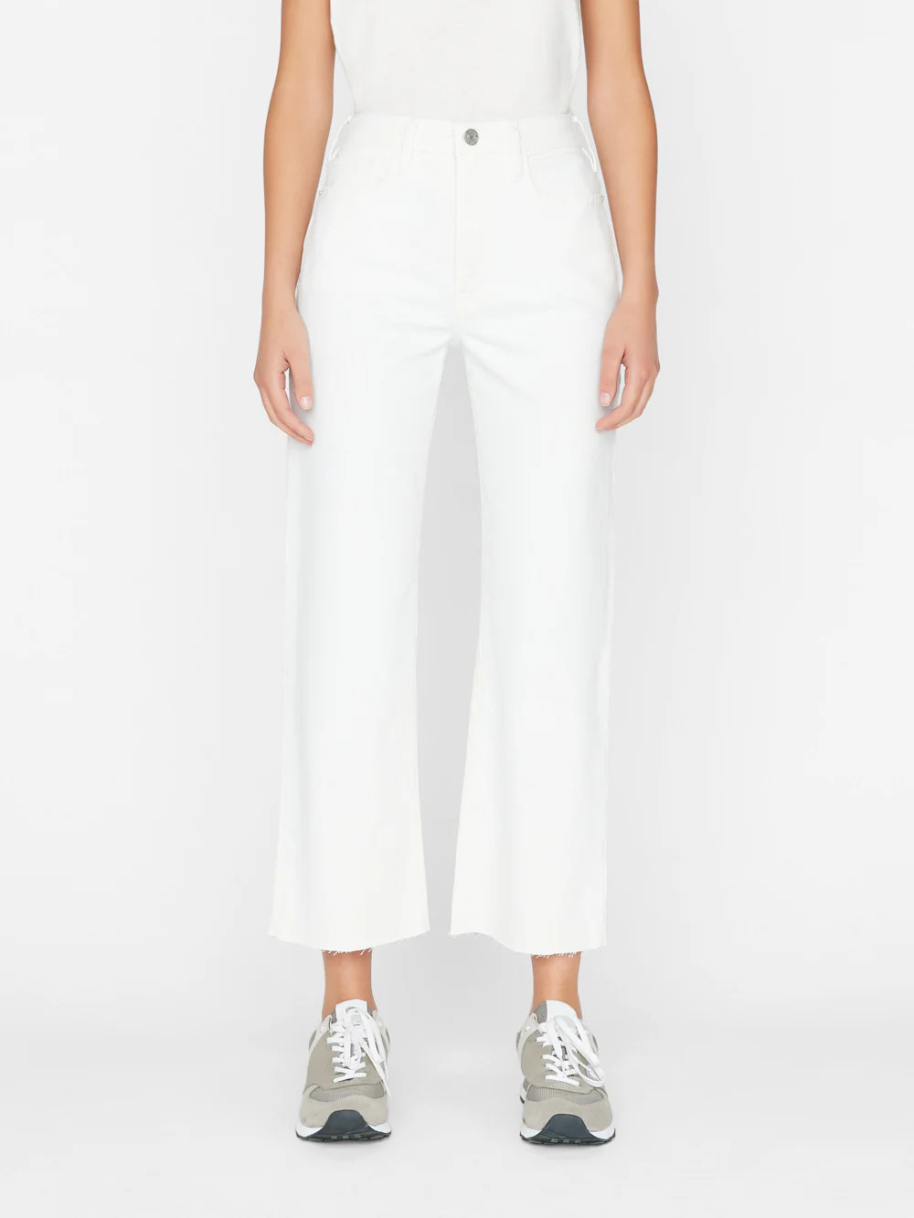 Le Jane Crop -- Blanc | Frame Denim