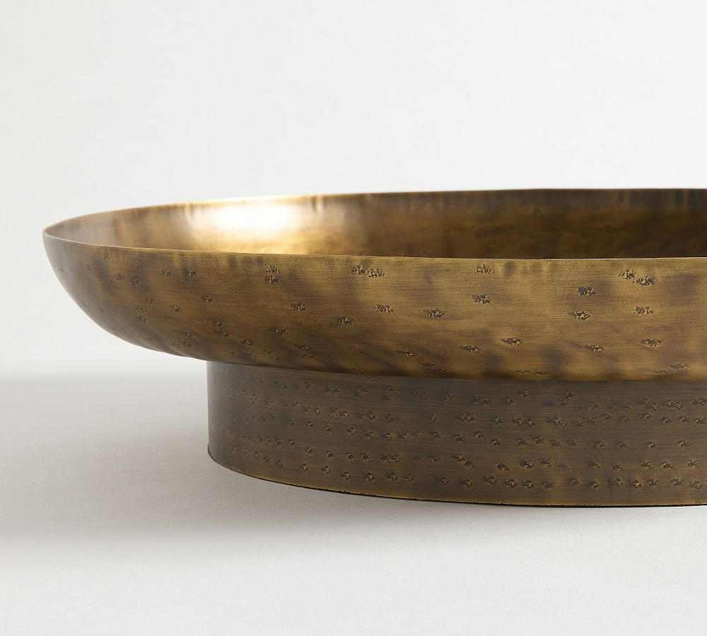 Antique Brass Pedestal Bowl | Pottery Barn (US)