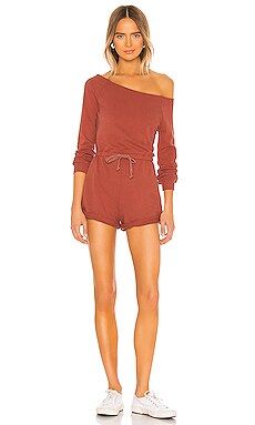 Lovers + Friends Lene Romper in Rose Tan from Revolve.com | Revolve Clothing (Global)
