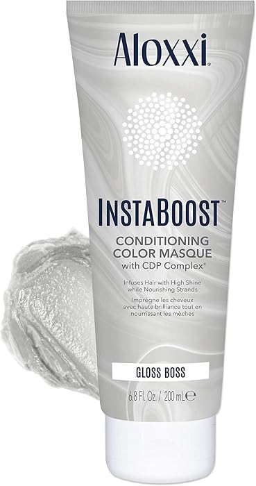 ALOXXI InstaBoost Gloss Boss Clear High Shine — Semi Permanent Color Depositing Gloss Treatment, Nourishing Masque with Coconut Oil & Shea Butter, 6.8 Fl Oz | Amazon (US)