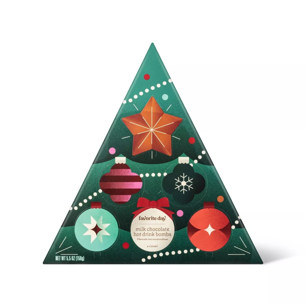 Holiday Hot Cocoa Bomb Advent Triangle - 5.5oz/6ct - Favorite Day™ | Target