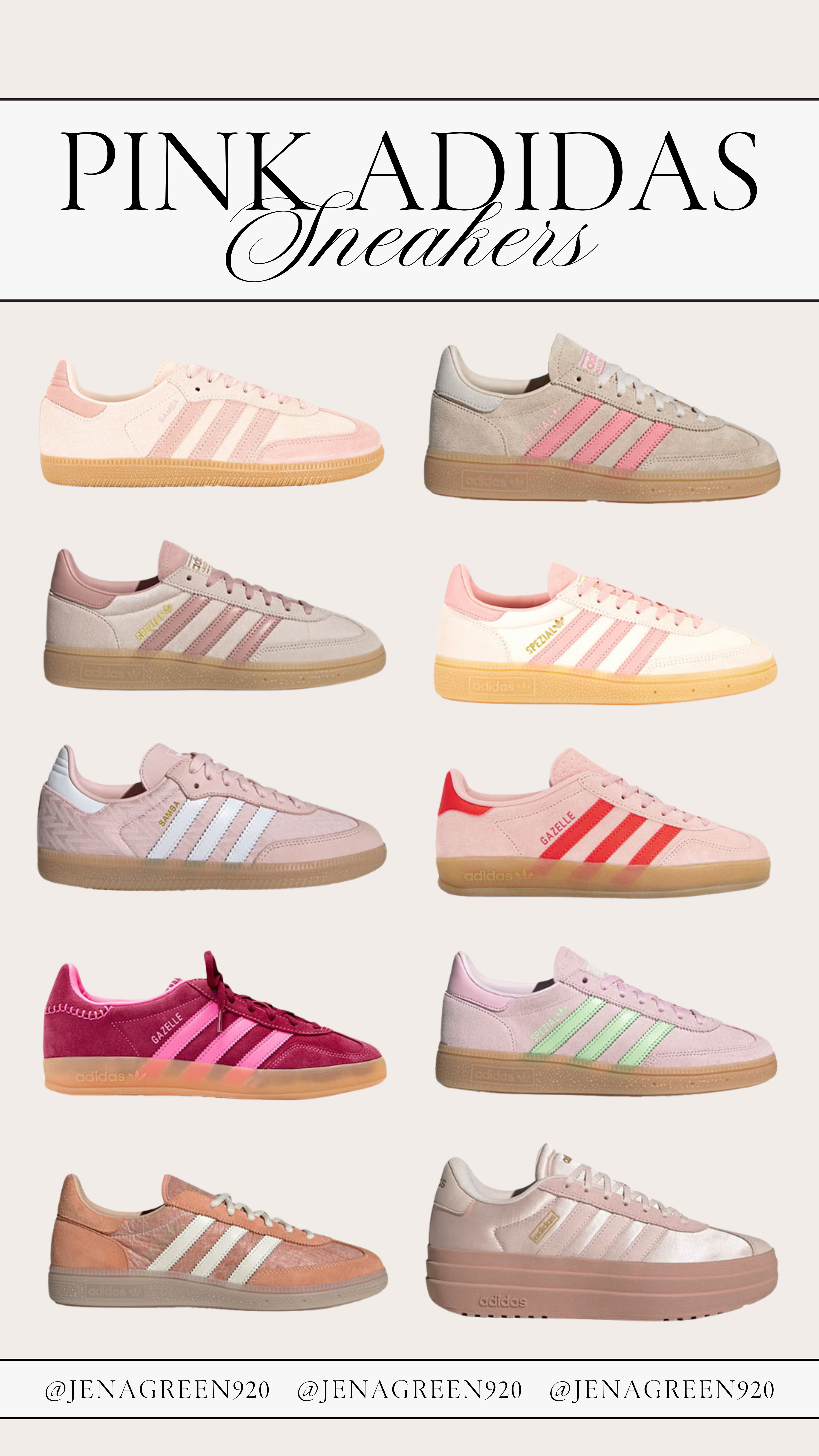 Pink Adidas Sneakers | Adidas Gazelle | Adidas Sambas 

 #LTKSeasonal