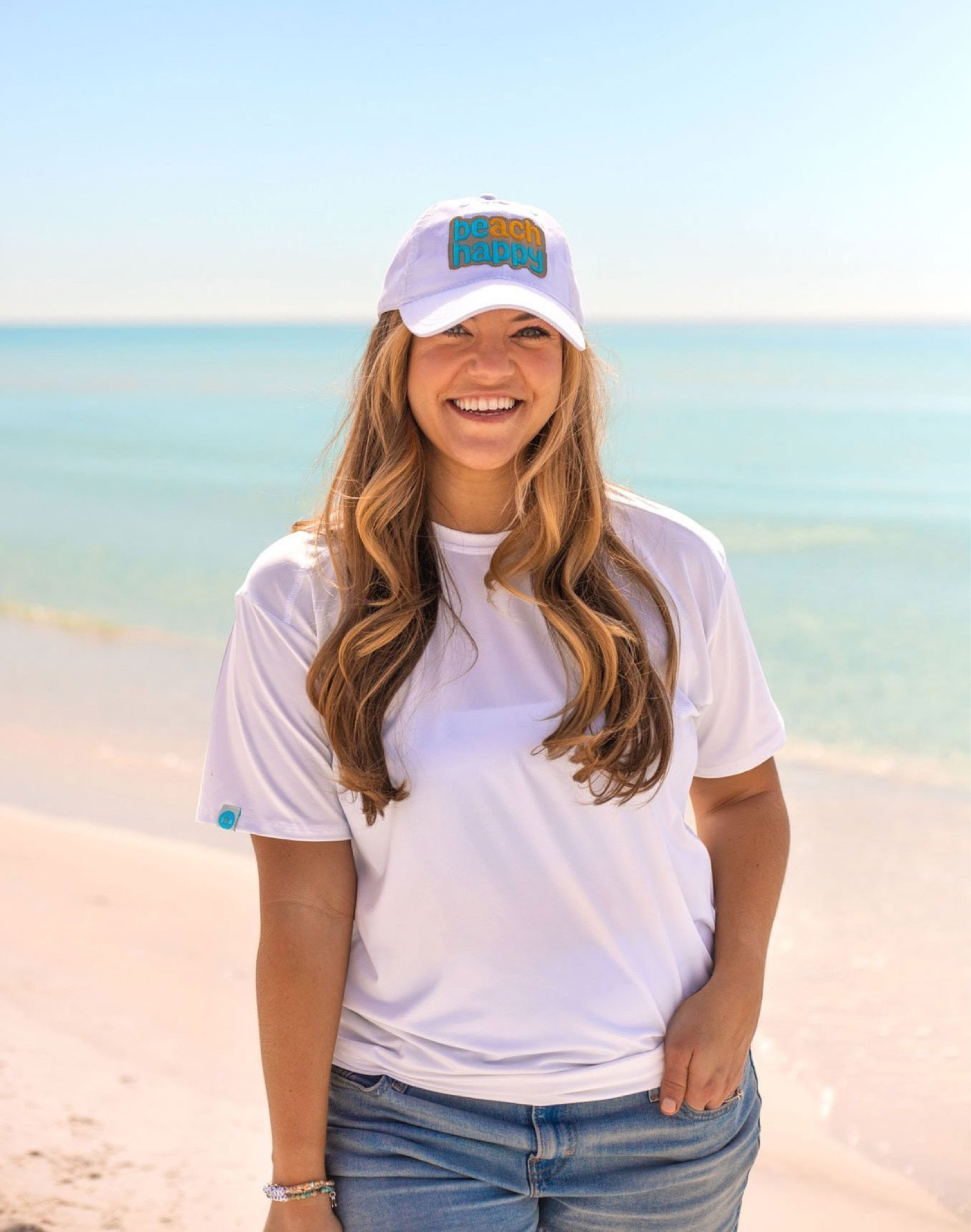 Beach Happy Hat - Women -White and Tan , Beach Hats 


#LTKunder50 #LTKFind #LTKswim