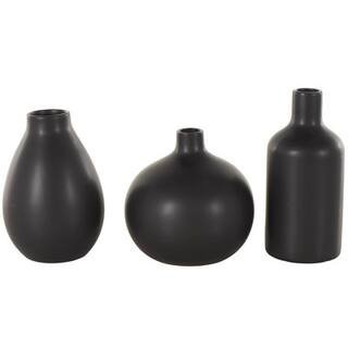 Black Minimal Ceramic Vase Set By Ivory And Iris | Michaels® | Michaels Stores