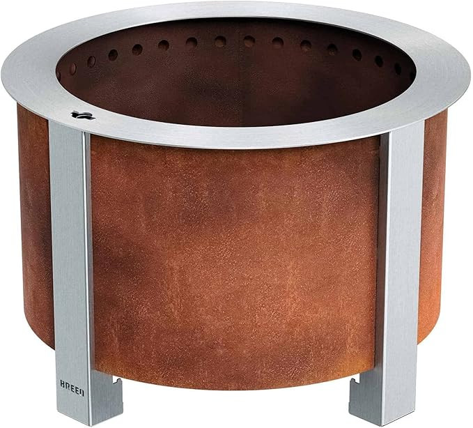 Smokeless Fire Pit | 22 Inches | Breeo X Series 19 Wood Burning Campfire | USA | Corten Steel | B... | Amazon (US)