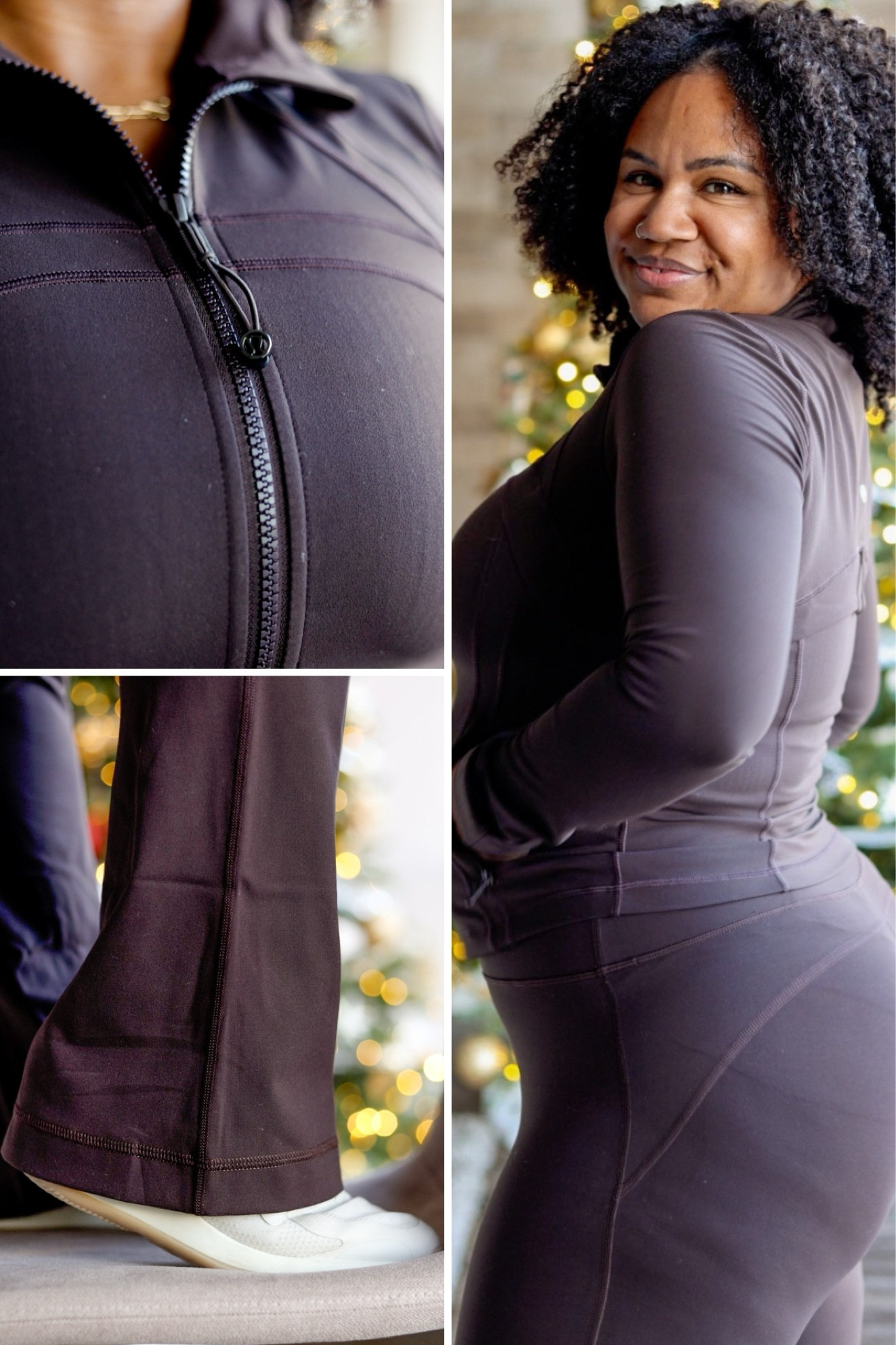 Coffee lovers — espresso matching jacket and flared pants set coming in HOT ☕️

Chocolate brown is having its moment and if you’re looking for a neutral jacket and pant set that’s comfortable, stretchy and built to last, I highly recommend this set!

The lululemon cropped define jacket in Nulu and the flared groove pant are so flattering and hemming in store is free (hi fellow shorties 👋🏽 )

lululemon activewear, lululemon matching set, workout set, workout outfit, jacket and pants set, chocolate brown outfit, dark brown workout set, dark brown legging set, dark brown jacket

#LTKfitness #LTKmidsize