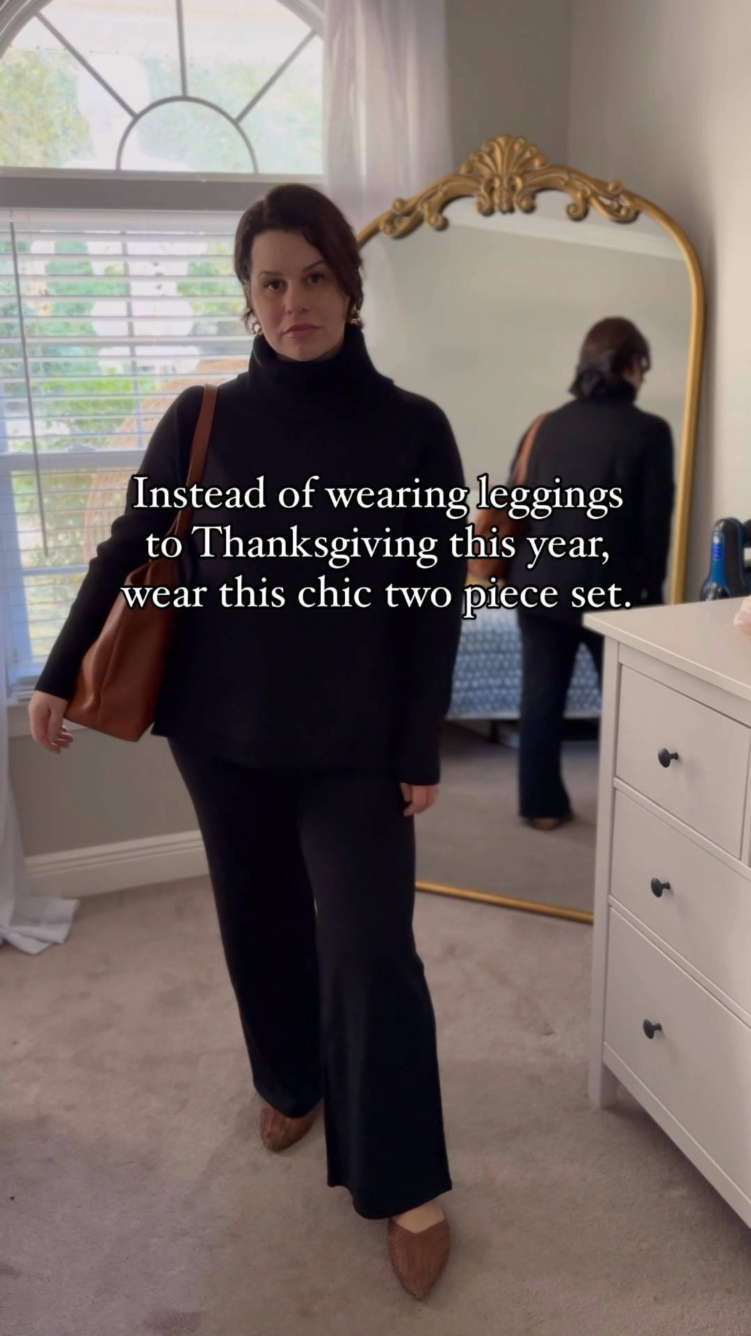 The chicest two piece set from Amazon ever! Perfect for fall and winter, runs TTS in pants, cropped if you’re a bit taller, oversized in the turtleneck tunic sweater. So comfy and easy to wear! I’m in a medium- a size 10/12 in jeans. Would be cute to wear as separates as well. 

Family Photos, sweater, work wear, travel outfit, thanksgiving outfit, office outfit 

#LTKMidsize #LTKFindsUnder50 #LTKHoliday