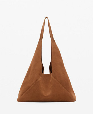 Mango Women's Suede Shoulder Bag - Macy's | Macy's