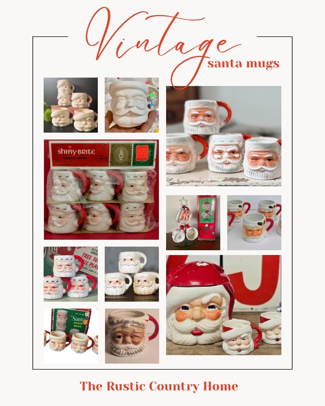 These are amazing!!! Perfect for decorating this holiday season. These are vintage so they won’t last long. 


#santamugs #farmhousechristmas #militarywife #vintagechristmas