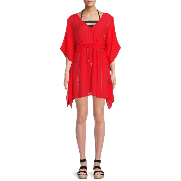 Miken Women's Lace Caftan Swimsuit Cover Up - Walmart.com | Walmart (US)