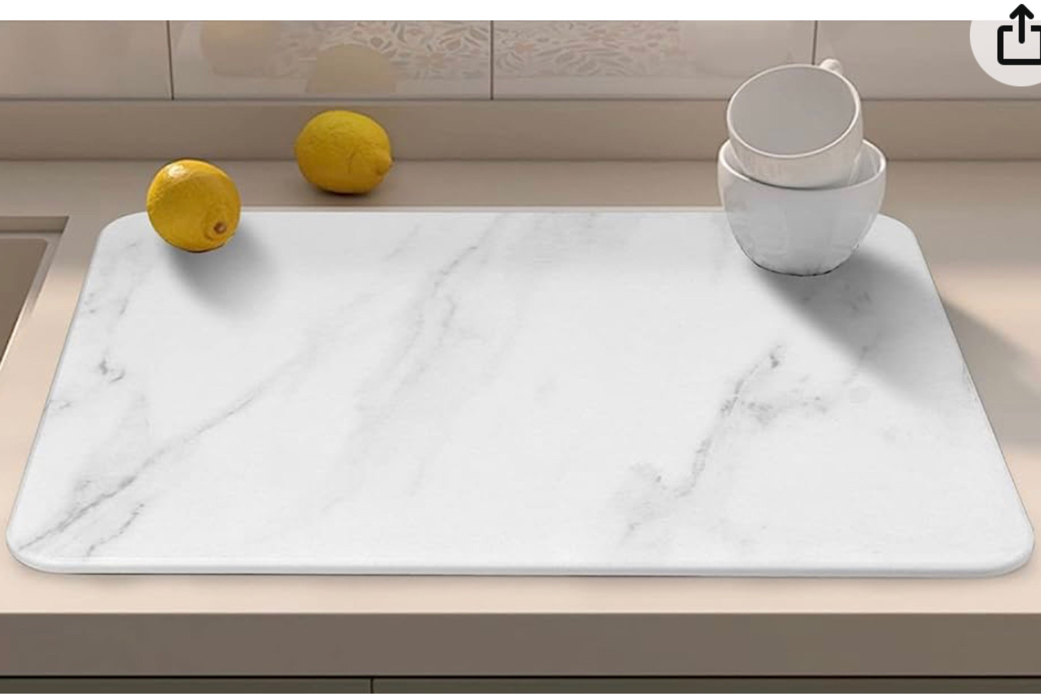 Stone Drying Mat for Kitchen Counter, Super Absorbent, Heat Resistant Dish Drying Mats, Eco-Friendly Diatomaceous Earth Stone Rack Tableware Mat (15.7x11.8 inch, Whtie Marble)

#LTKSale #LTKhome #LTKunder100