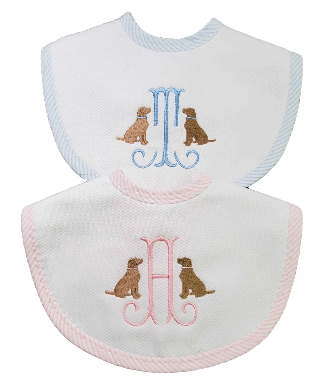 Mini Dog Frame Personalized Boy or Girl Bib, Lab Dog Baby Bib, Monogrammed Boy Bib, Boy Baby Show... | Etsy (US)