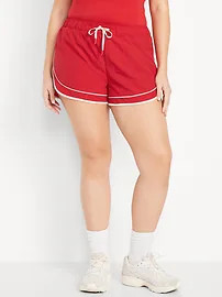 Mid-Rise Woven Run Shorts | Old Navy (US)
